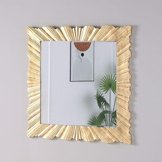 A-M09 Helios Gold Leaf Mirror