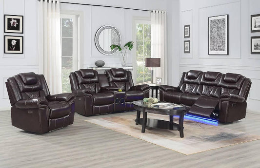 S2020 Party Time Brown Power Reclining Living Room Set