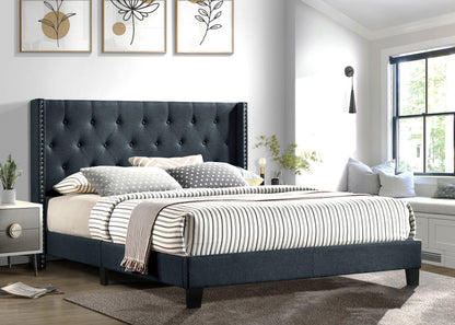 Serenity Charcoal King Platform Bed