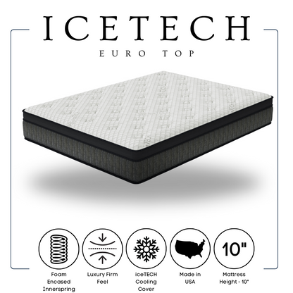 Icetech 10" Euro Top King Mattress