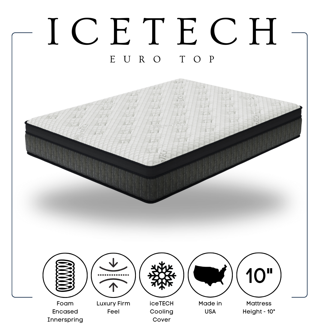 Icetech 10" Euro Top Queen Mattress