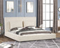 Lauren Beige Queen Platform Bed