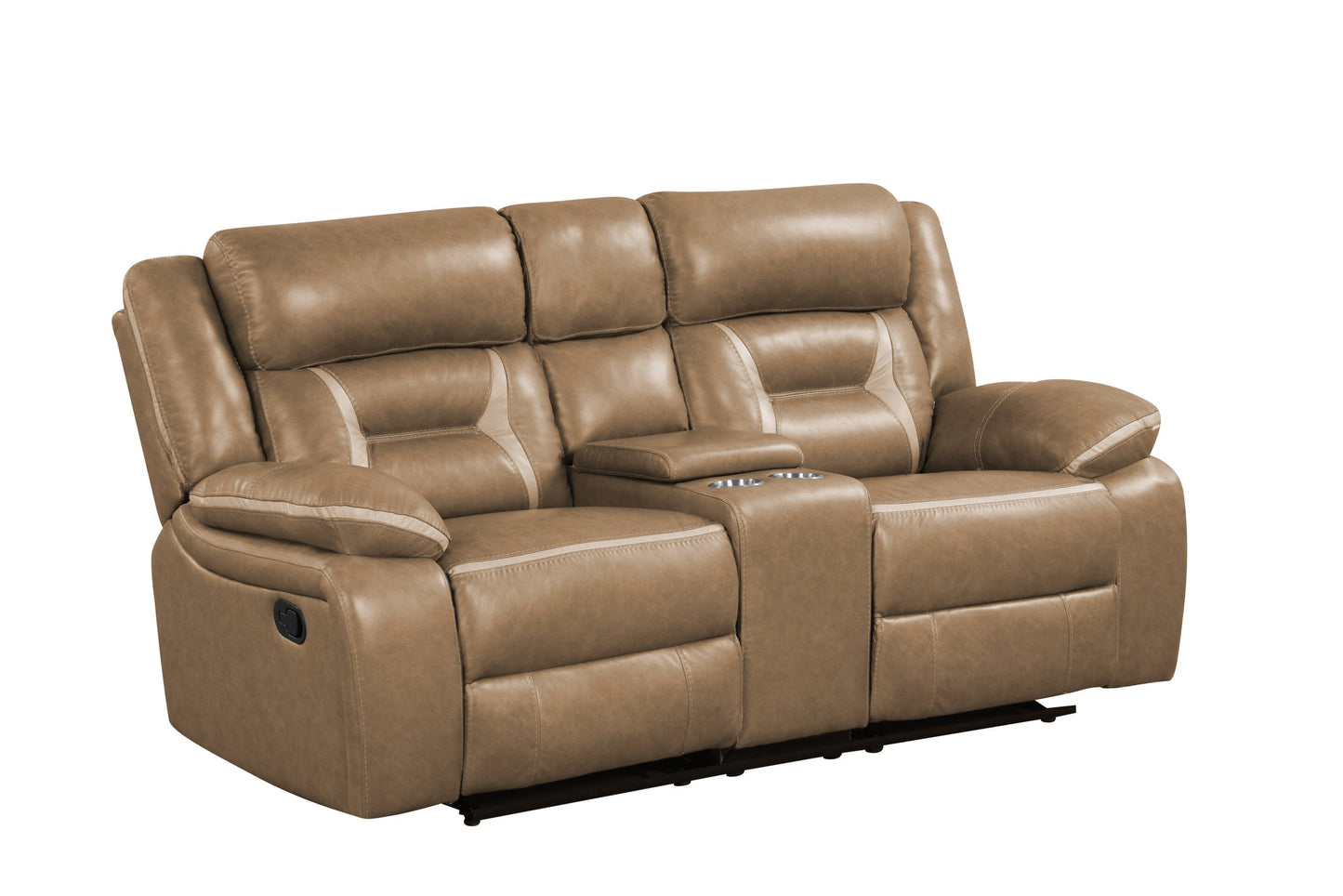 Luka Brown 3-Piece Reclining Living Room Set