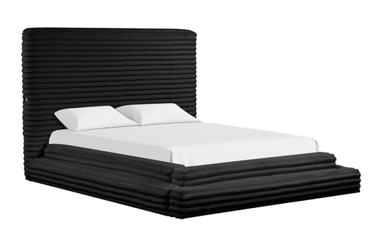 Mariah Black King Platform Bed