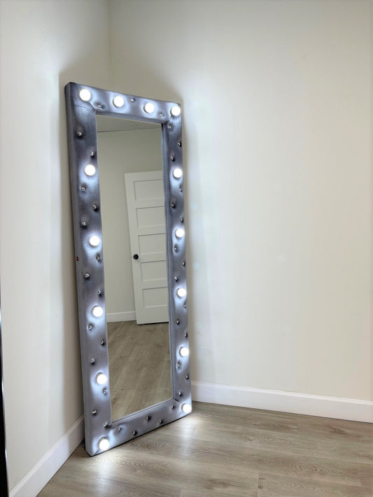 Princess Gray Floor Mirror