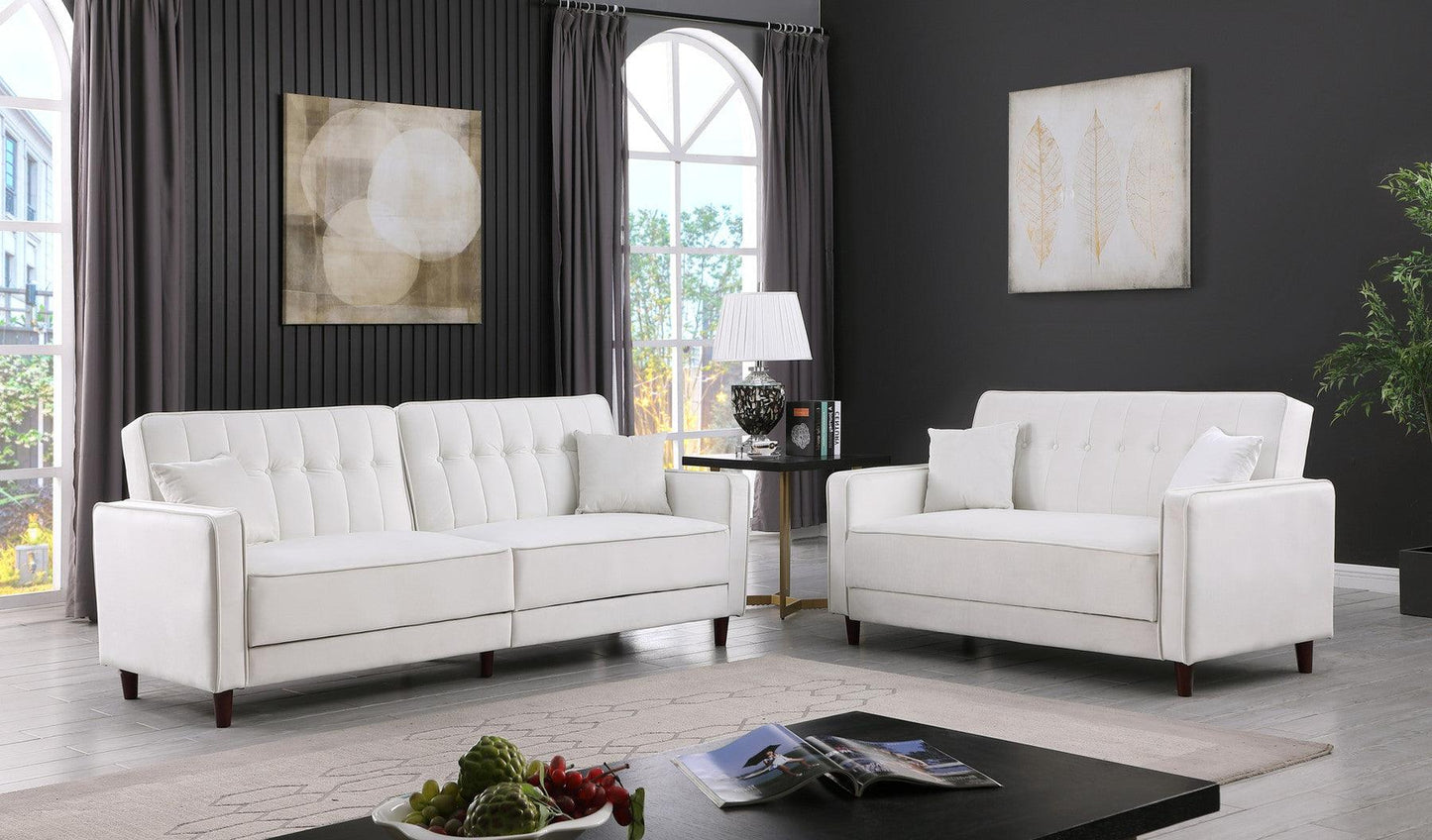 S350 Cozy Adjustable Bed (Cream)  Sofa And Loveseat