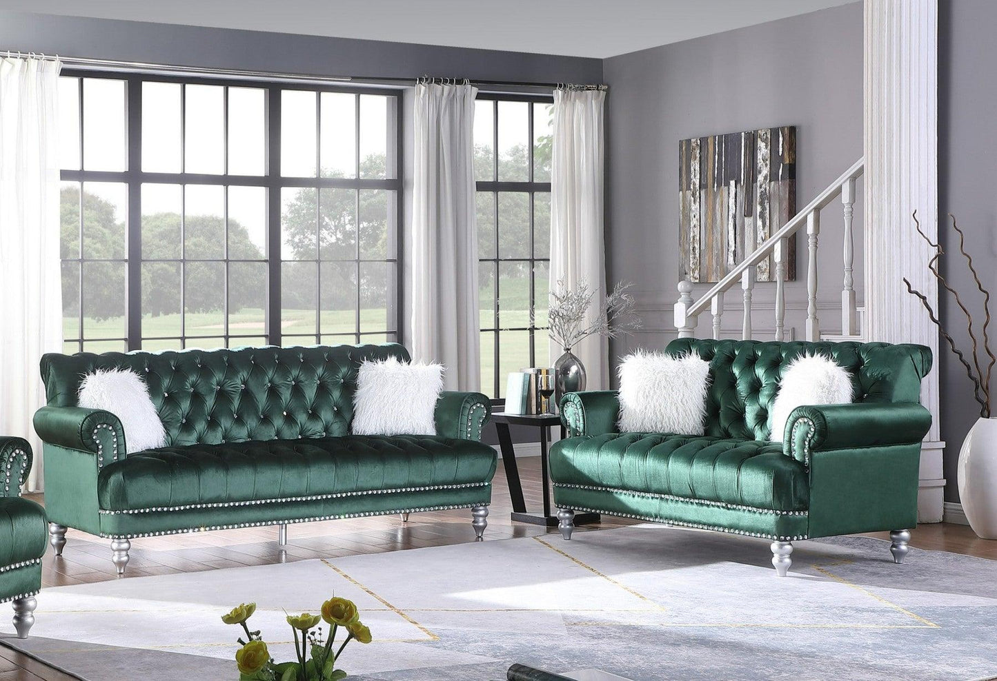 S6116 Royal (Green) Sofa And Loveseat