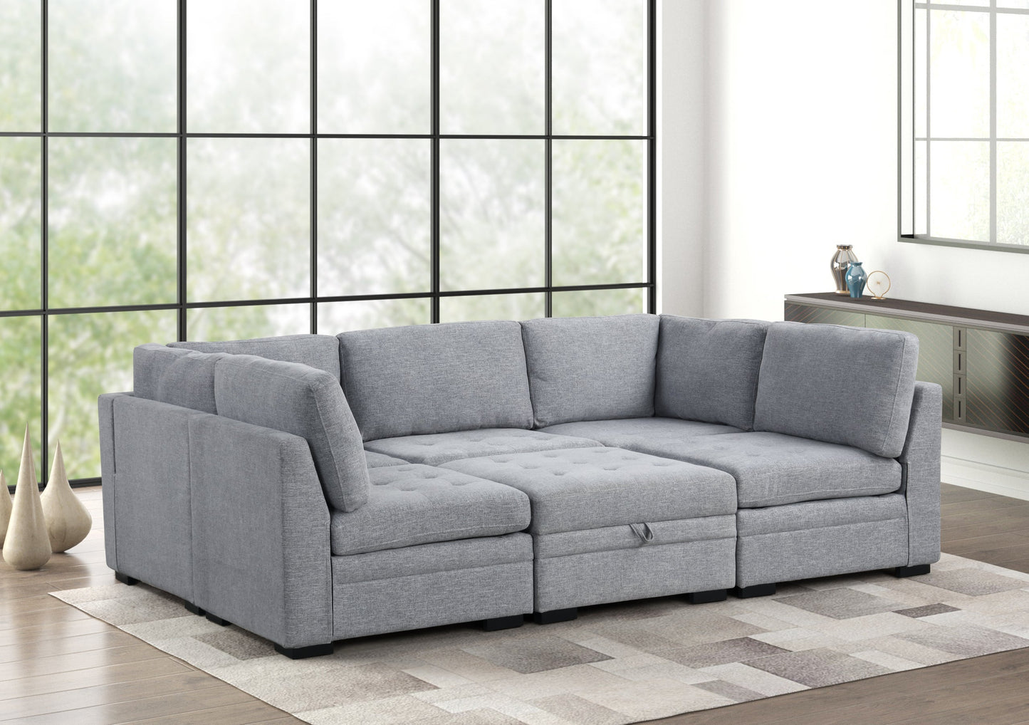 Sam Gray 6-Piece Modular Sectional