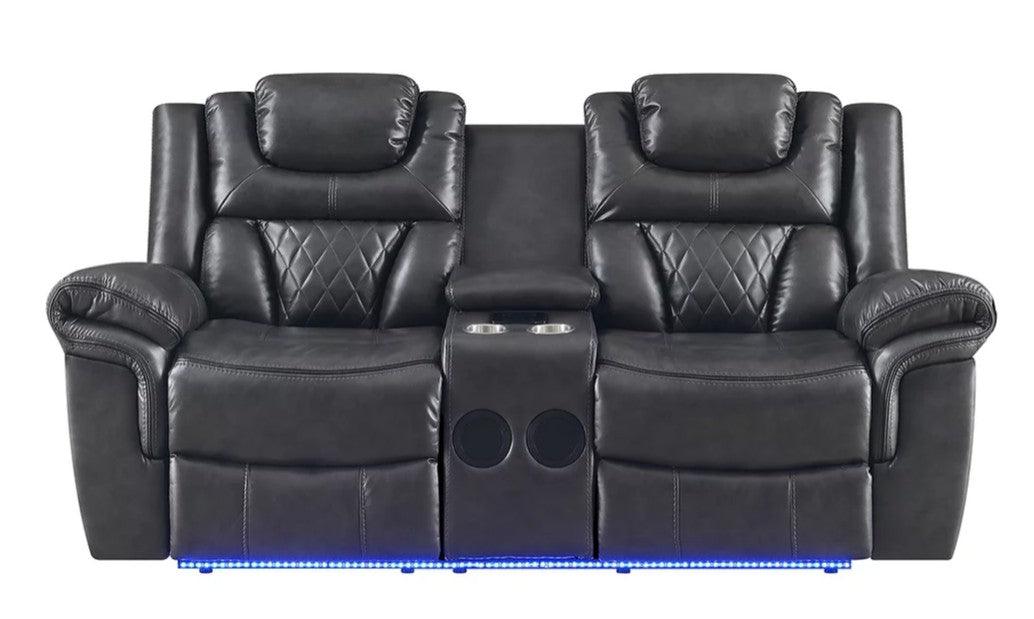 S2020 Party Time Grey Power Reclining Living Room Set