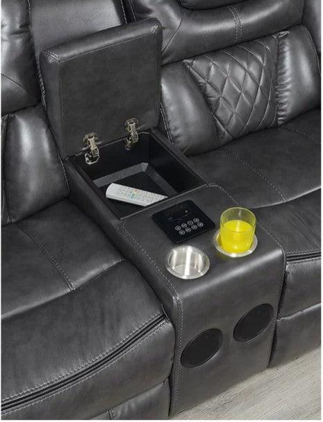 S2020 Party Time Grey Power Reclining Living Room Set