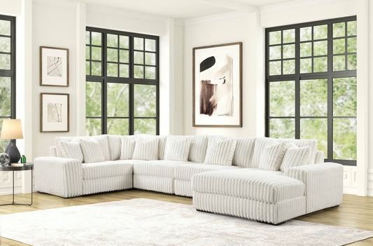 Season Beige 5-Piece Oversized Sectional