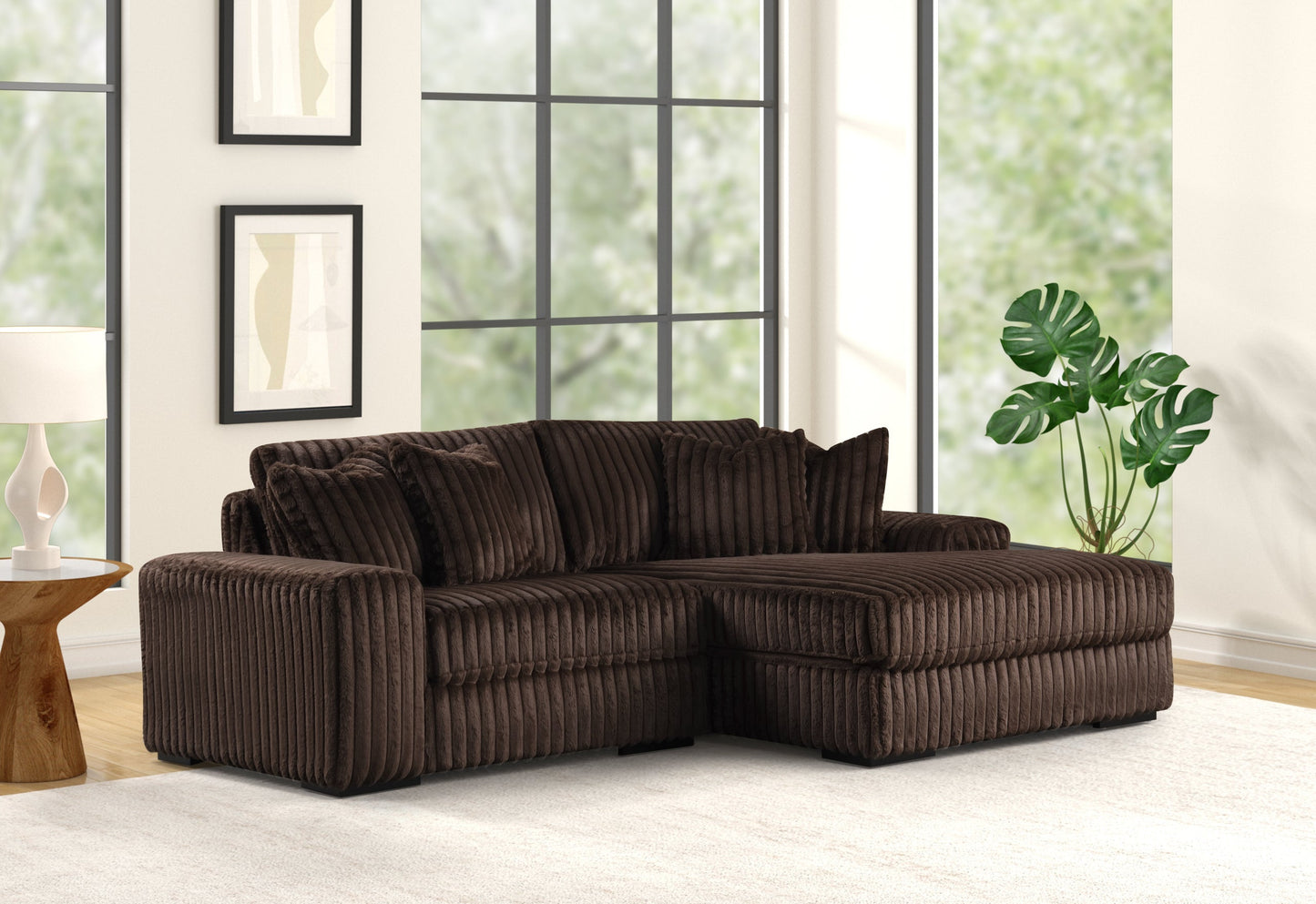 Sunday Chocolate 2-Piece Sectional