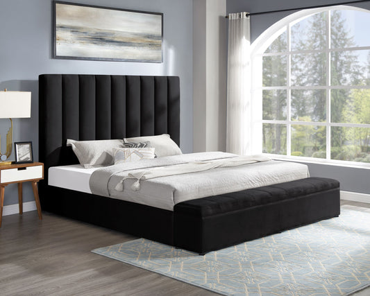 Valencia Black Queen Platform Bed